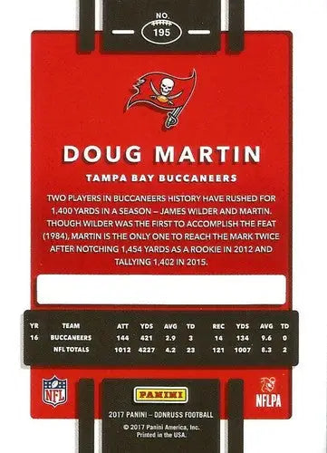 2017 Donruss #195 Doug Martin NM-MT Buccaneers - Football Card Single