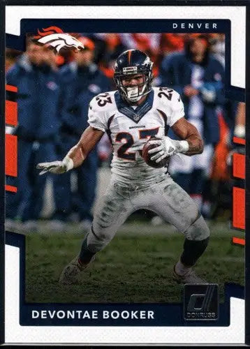 Original gloss Devontae Booker football card 2017 Donruss NM-MT Broncos