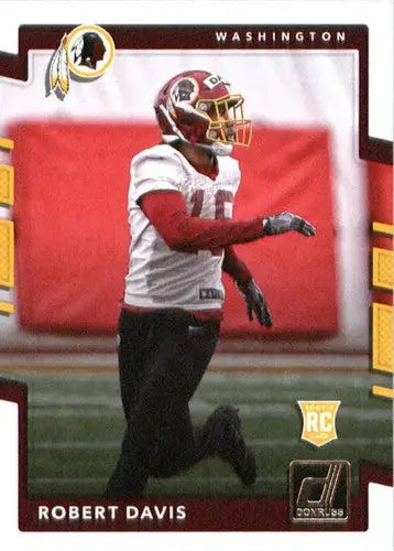 2017 Donruss Robert Davis football card with original gloss from Simply Sandoval sports cards