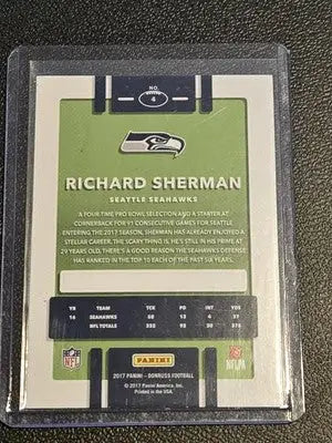 2017 Donruss #4 Richard Sherman - Football Card Single