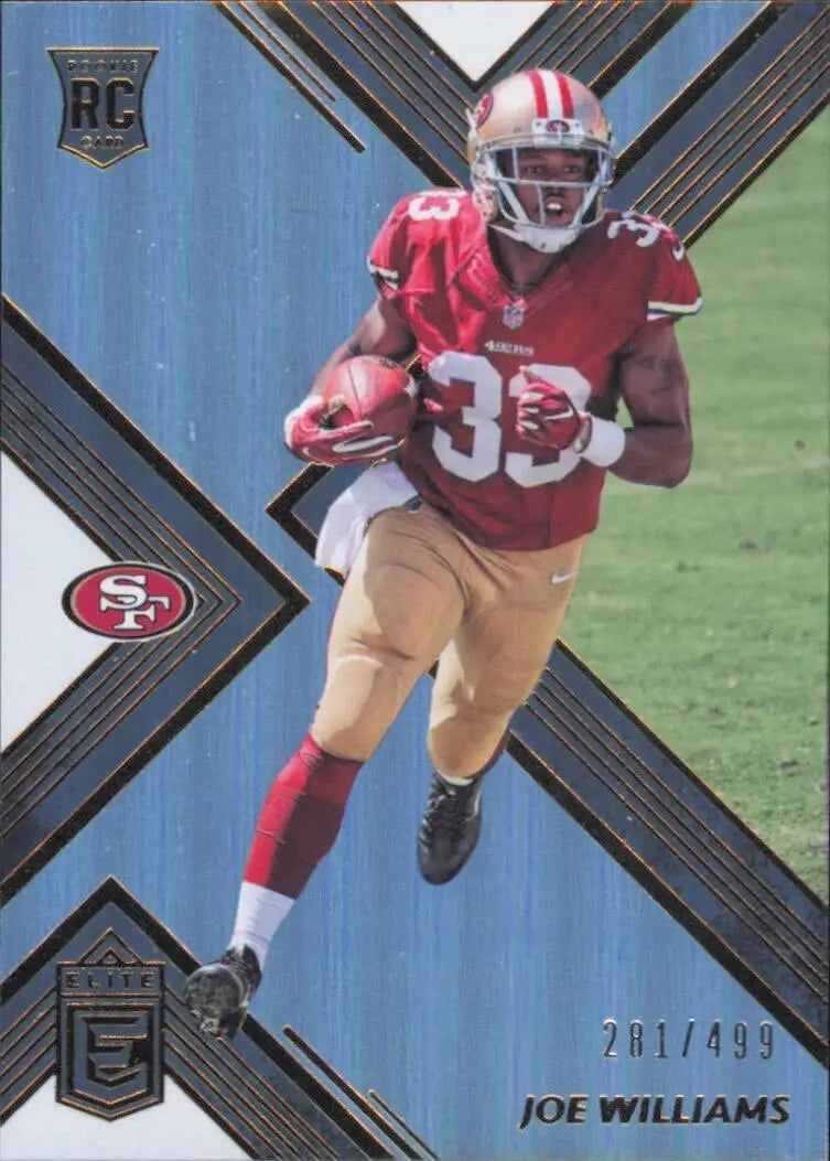 2017 Donruss Elite #166 Joe Williams /499 Rookie San Francisco 49ers Football