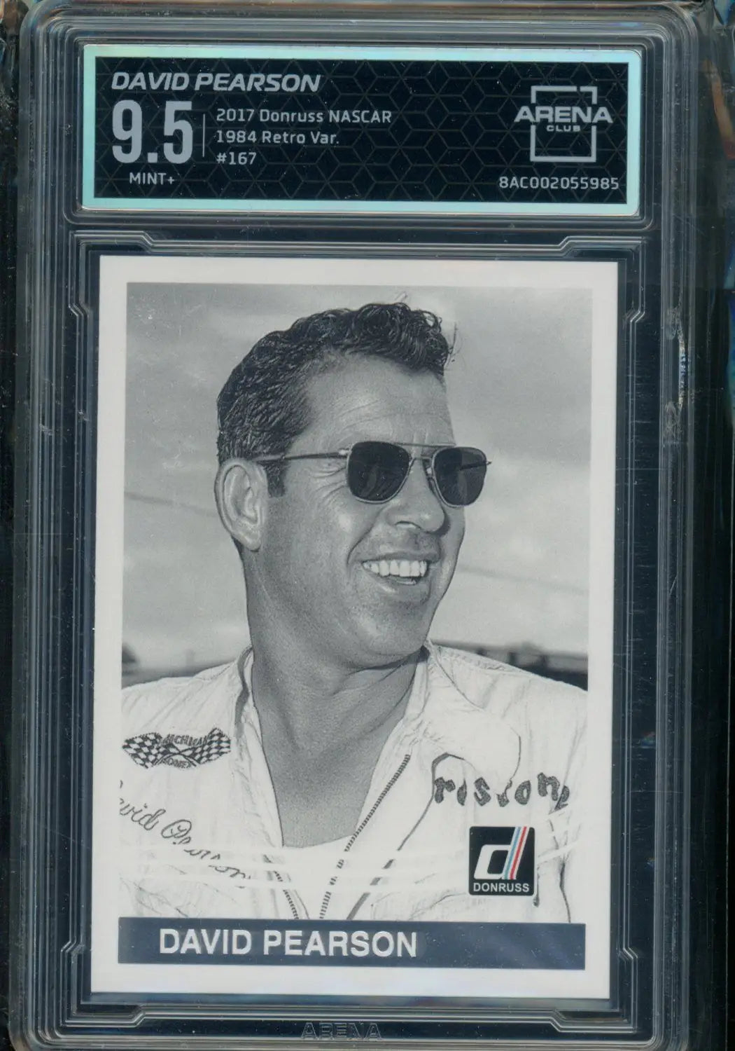 2017 Donruss NASCAR 1984 Retro Var. David Pearson #167 NASCAR Arena Club 9.5 - Racing Card Single