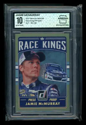 2017 Donruss NASCAR Race Kings Press Proof Gold Jamie McMurray RK-17 39/99 AC 10 - Racing Card Single