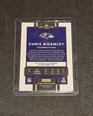 2017 Donruss Optic #143 Chris Wormley Rookies Autographs - Football Card Single