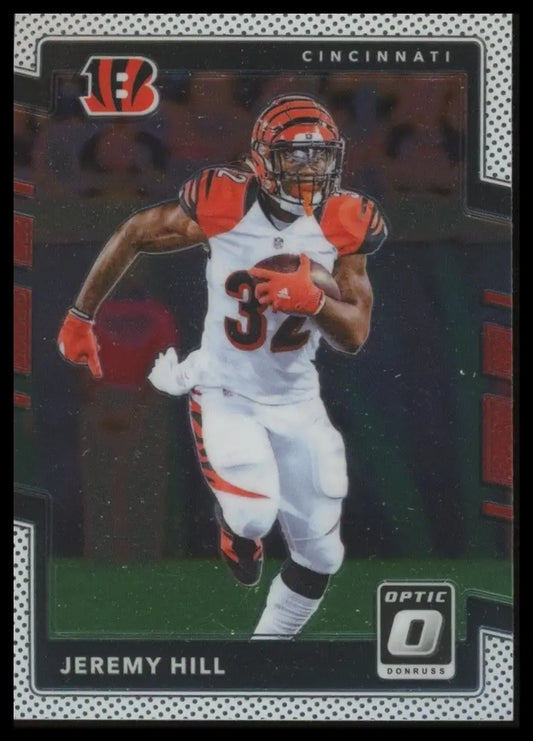 2017 Donruss Optic Jeremy Hill #29 Cinciannti Bengals Football Card NFL Sports - Football Card Single