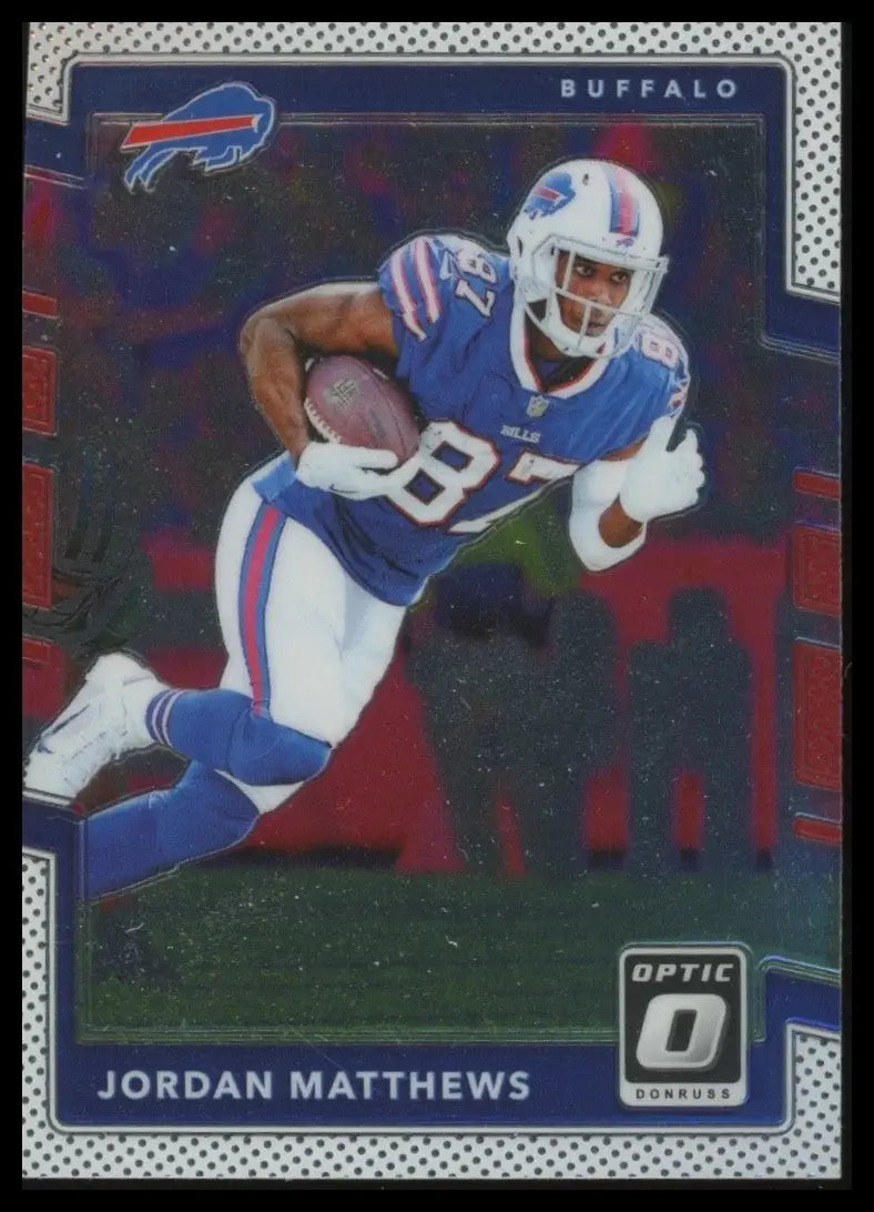 2017 Donruss Optic Jordan Matthews #22 Buffalo Bills Football Card NFL Sports - Football Card Single