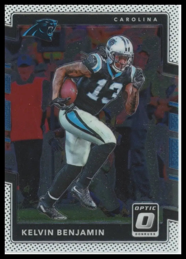 2017 Donruss Optic Kelvin Benjamin #32 Carolina Panthers Football Card NFL Sport