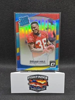 2017 Donruss Optic - Rated Rookie Brian Hill #160 Red & Yellow Prizm (RC) - Football Card Single