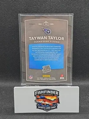 2017 Donruss Optic - Rated Rookie Taywan Taylor #165 Red & Yellow Prizm (RC) - Football Card Single