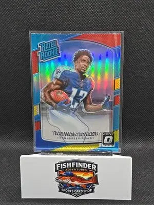 2017 Donruss Optic - Rated Rookie Taywan Taylor #165 Red & Yellow Prizm (RC) - Football Card Single