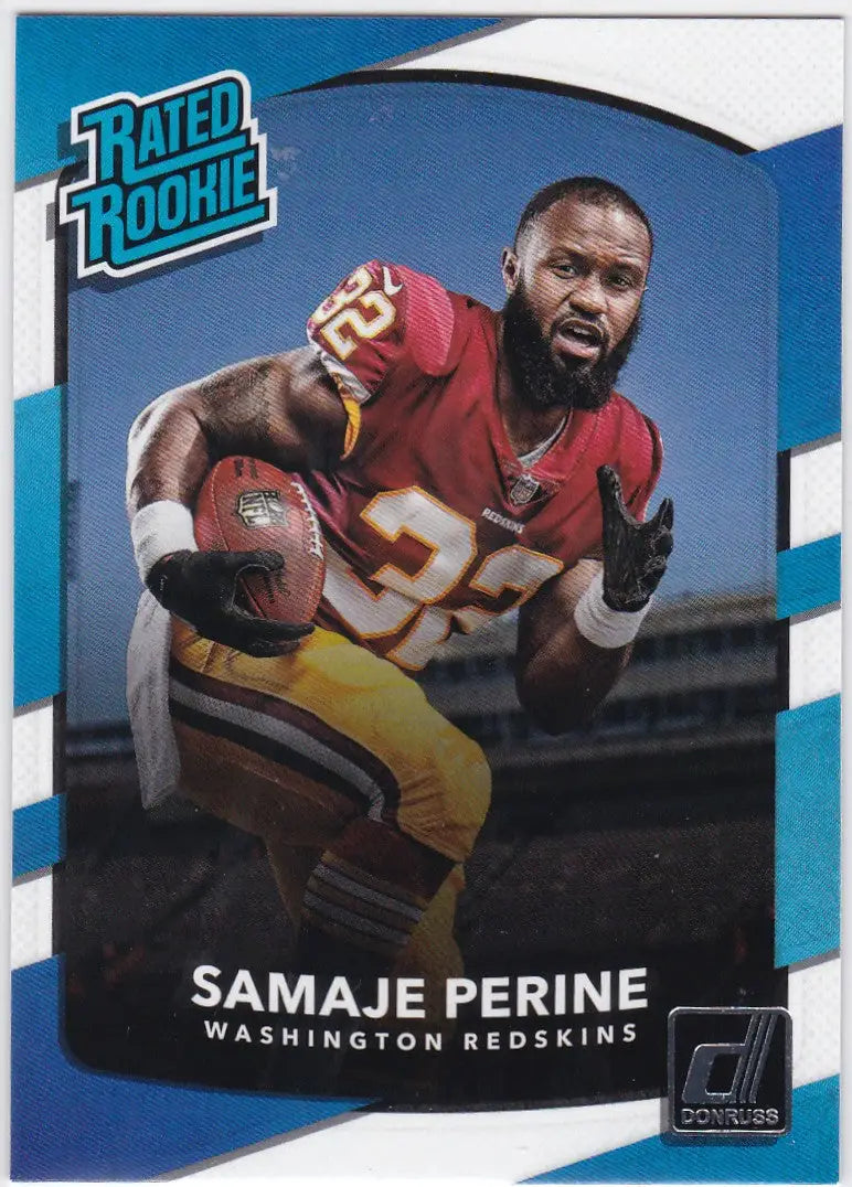 2017 Donruss Rated Rookie #306 Samaje Perine Washington Redskins - Football Card Single