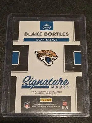 2017 Donruss #SM-BBT Blake Bortles Signature Marks - Football Card Single