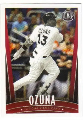 2017 Honus Bonus Fantasy Marcell Ozuna baseball card with original gloss featuring Simply Sandoval