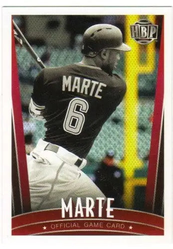 Baseball card featuring Starling Marte from 2017 Honus Bonus Fantasy series