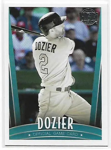 Baseball card from 2017 Honus Bonus Fantasy Silver Foil series featuring Brian Dozier