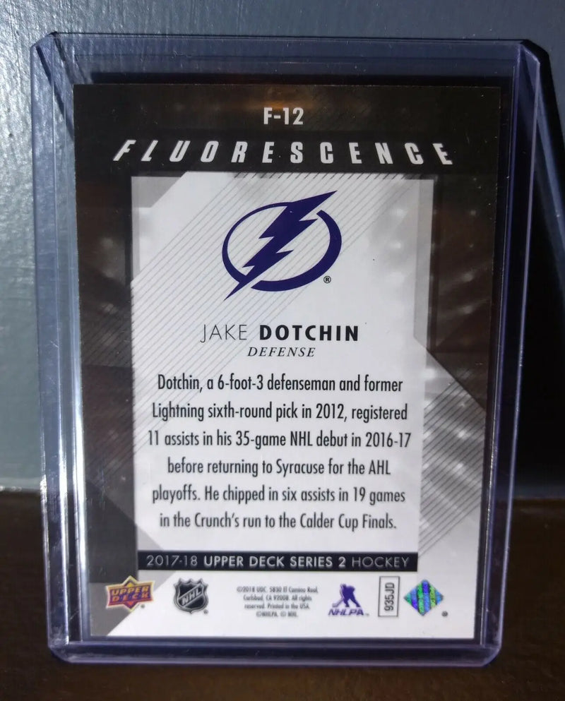 2017 Jake Dotchin Upper Deck Fluorescence #F-12 Hockey Card #/150