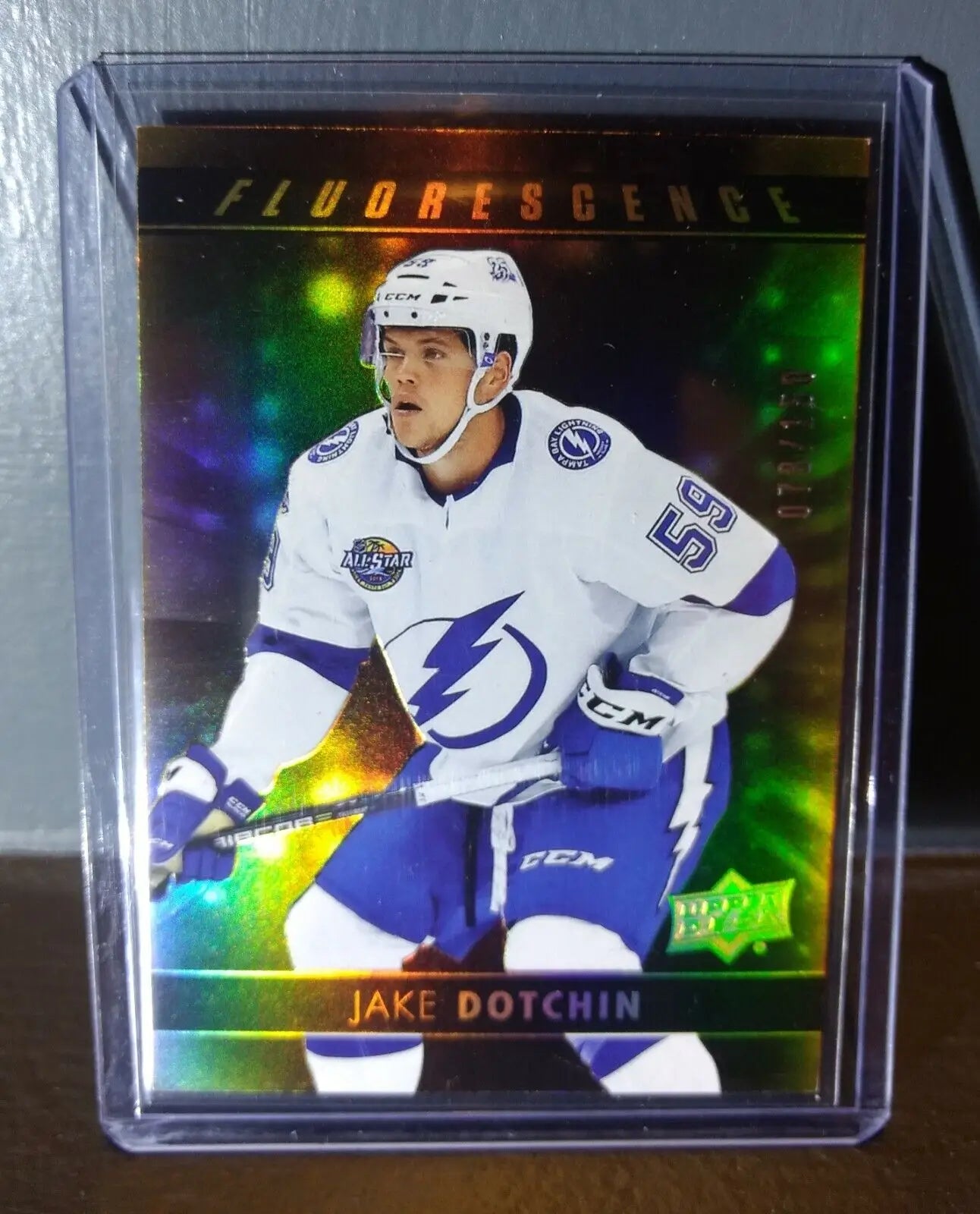 2017 Jake Dotchin Upper Deck Fluorescence #F-12 Hockey Card #/150