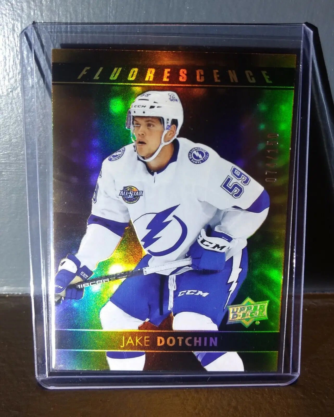 2017 Jake Dotchin Upper Deck Fluorescence #F-12 Hockey Card #/150