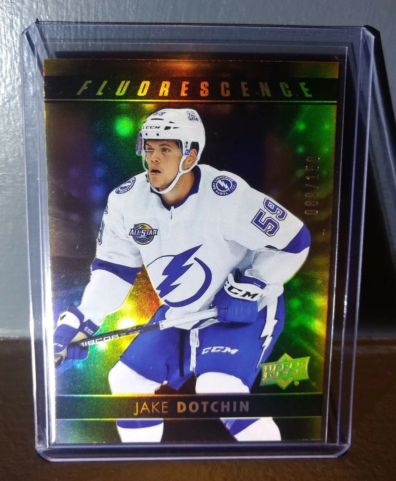 2017 Jake Dotchin Upper Deck Fluorescence #F-12 Hockey Card #/150