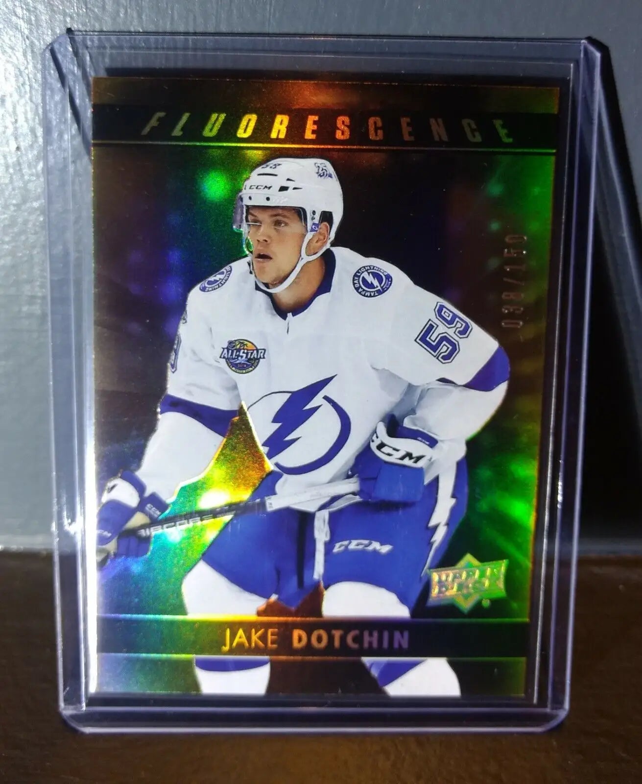 2017 Jake Dotchin Upper Deck Fluorescence #F-12 Hockey Card #/150