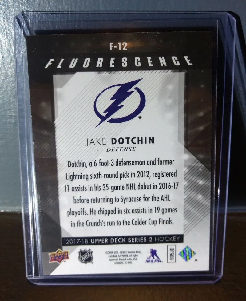 2017 Jake Dotchin Upper Deck Fluorescence #F-12 Hockey Card #/150