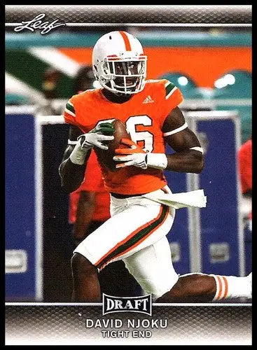 2017 Leaf Draft David Njoku football card with original gloss, NM-MT condition