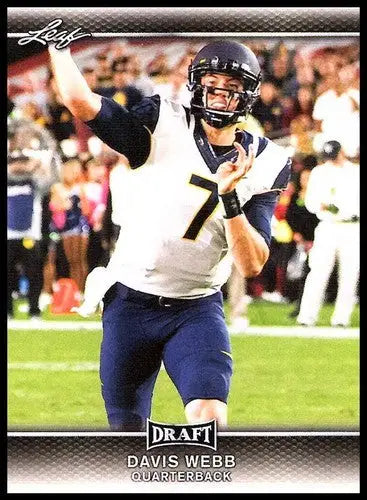 Original gloss Davis Webb football card from 2017 Leaf Draft series NM-MT