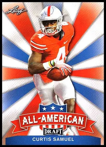 2017 Leaf Draft Curtis Samuel football card with original gloss in excellent NM-MT condition