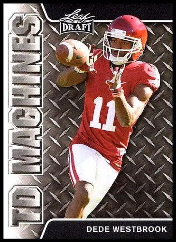 Dede Westbrook football card from Leaf Draft TD Machines series, 2017 Leaf Draft product