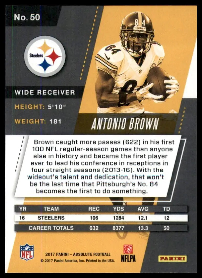 2017 Panini Absolute - Antonio Brown #50