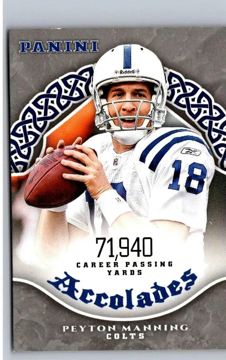 2017 Panini #AC-PM Peyton Manning Accolades - Football Card Single