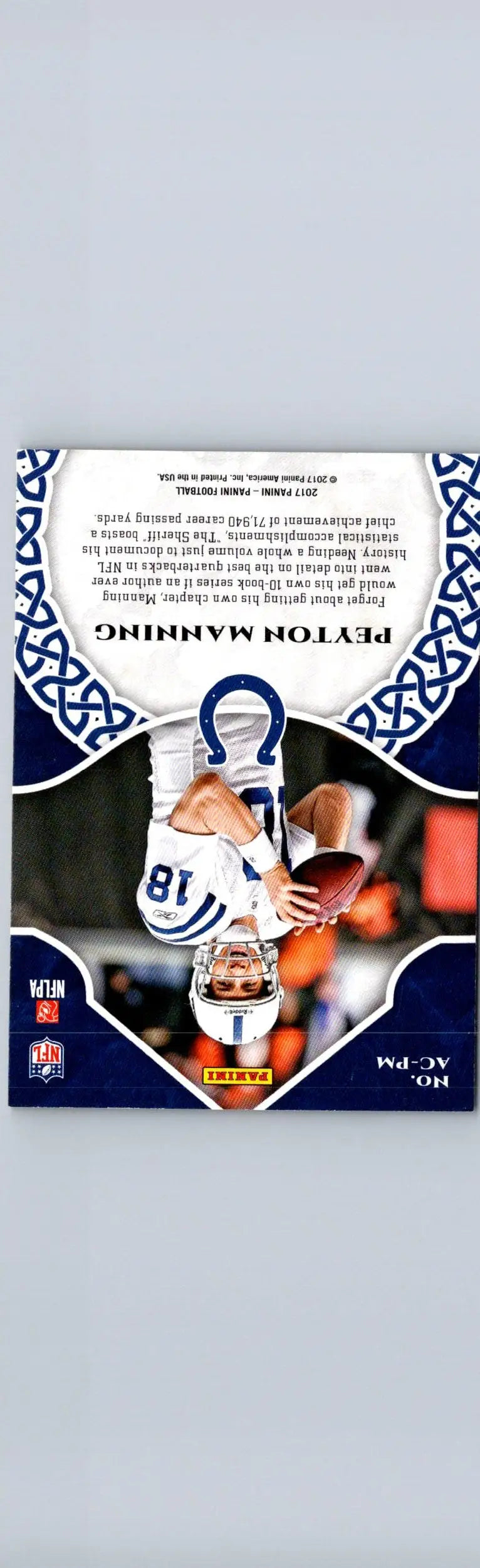 2017 Panini #AC-PM Peyton Manning Accolades - Football Card Single