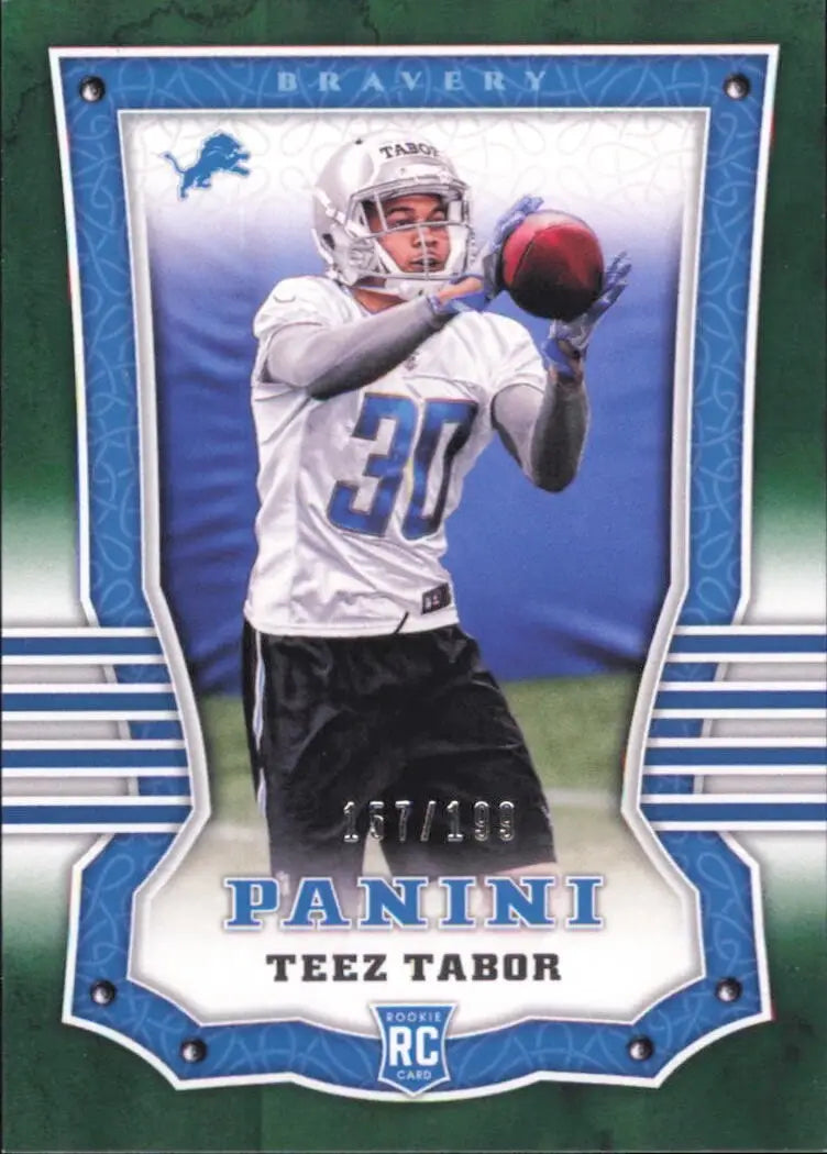 2017 Panini Bravery #127 Teez Tabor /199 Rookie Detroit Lions Football Card NFL - Football Card Single