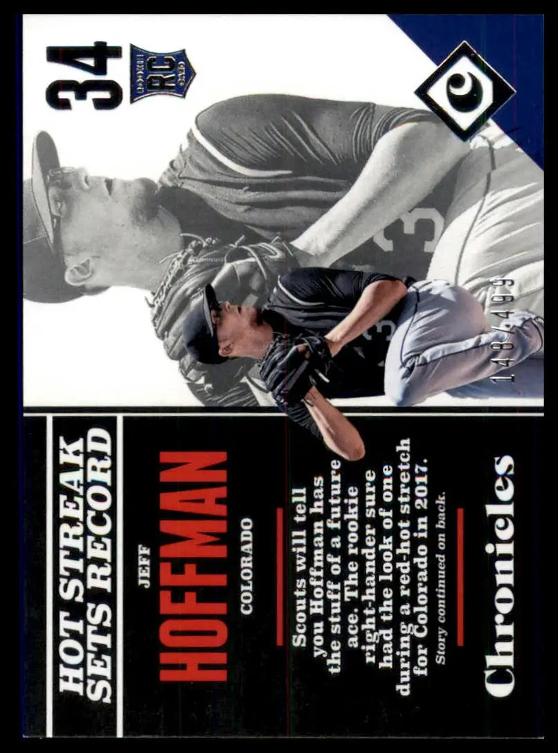 2017 Panini Chronicles Complete Your Set You Pick Choose Baseball MLB Near Mint - 139 Jeff Hoffman RC - Baseball Card