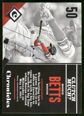 2017 Panini Chronicles Mookie Betts #86 Baseball - Baseball Card Single