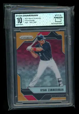 2017 Panini Chronicles Prizm Orange Ryan Zimmerman #38 320/399 Arena Club 10 - Baseball Card Single
