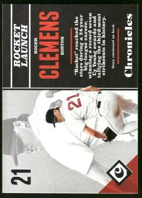 2017 Panini Chronicles Roger Clemens #76 Baseball