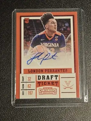2017 Panini Contenders Draft Picks #129 London Perrantes Red Foil - Basketball Card Single