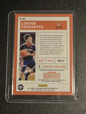 2017 Panini Contenders Draft Picks #129 London Perrantes Red Foil - Basketball Card Single