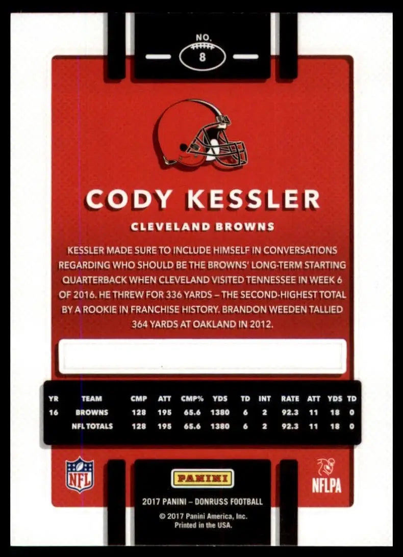 2017 Panini Donruss - Cody Kessler #8
