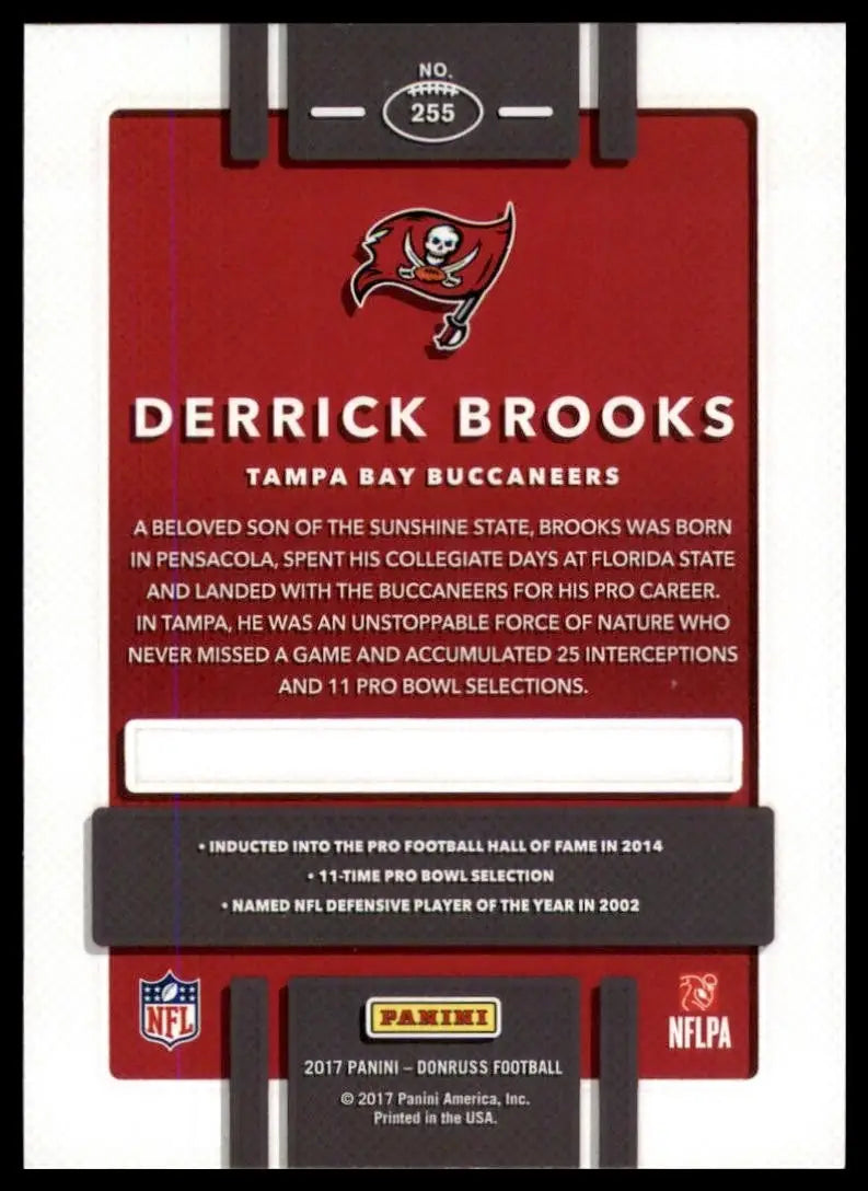 2017 Panini Donruss - Derrick Brooks #255