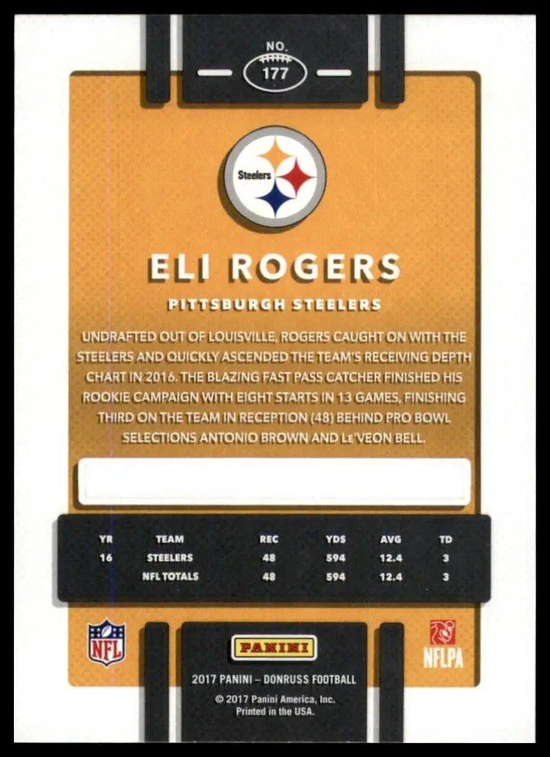 2017 Panini Donruss - Eli Rogers #177
