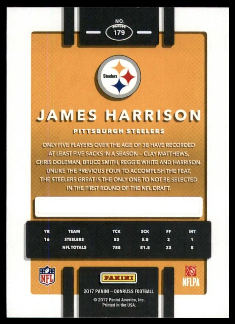 2017 Panini Donruss - James Harrison #179