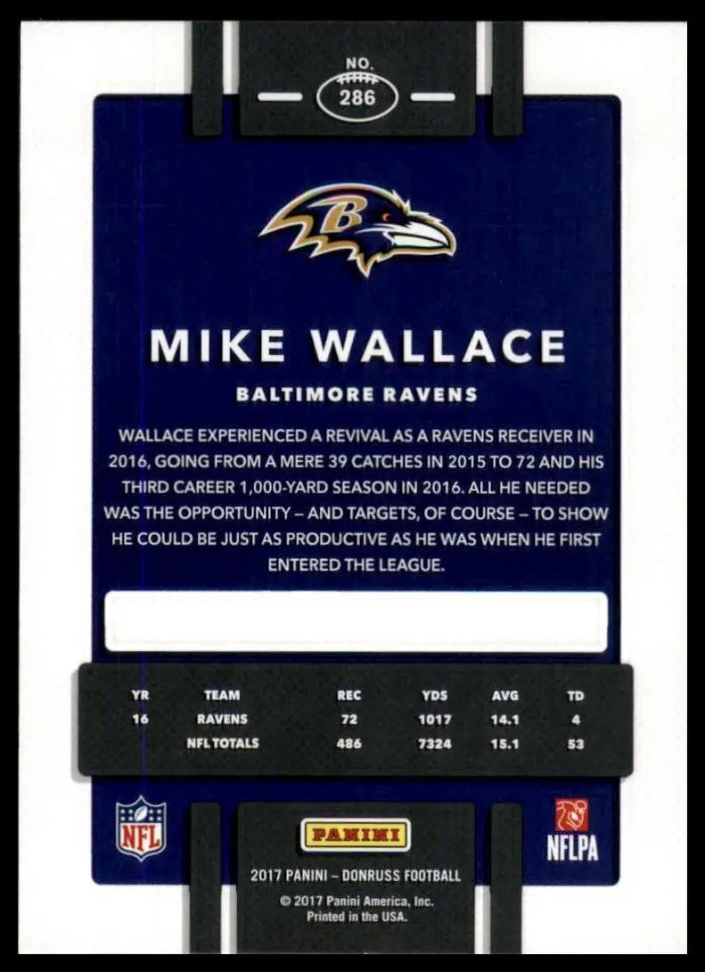 2017 Panini Donruss - Mike Wallace #286
