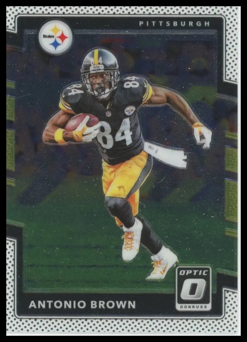 2017 Panini Donruss Optic Antonio Brown #73 Pittsburgh Steelers Football Card - Football Card Single