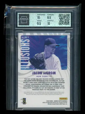 2017 Panini Donruss Optic Illusions Jacob deGrom #OI-1 Baseball Arena Club 10 - Baseball Card Single