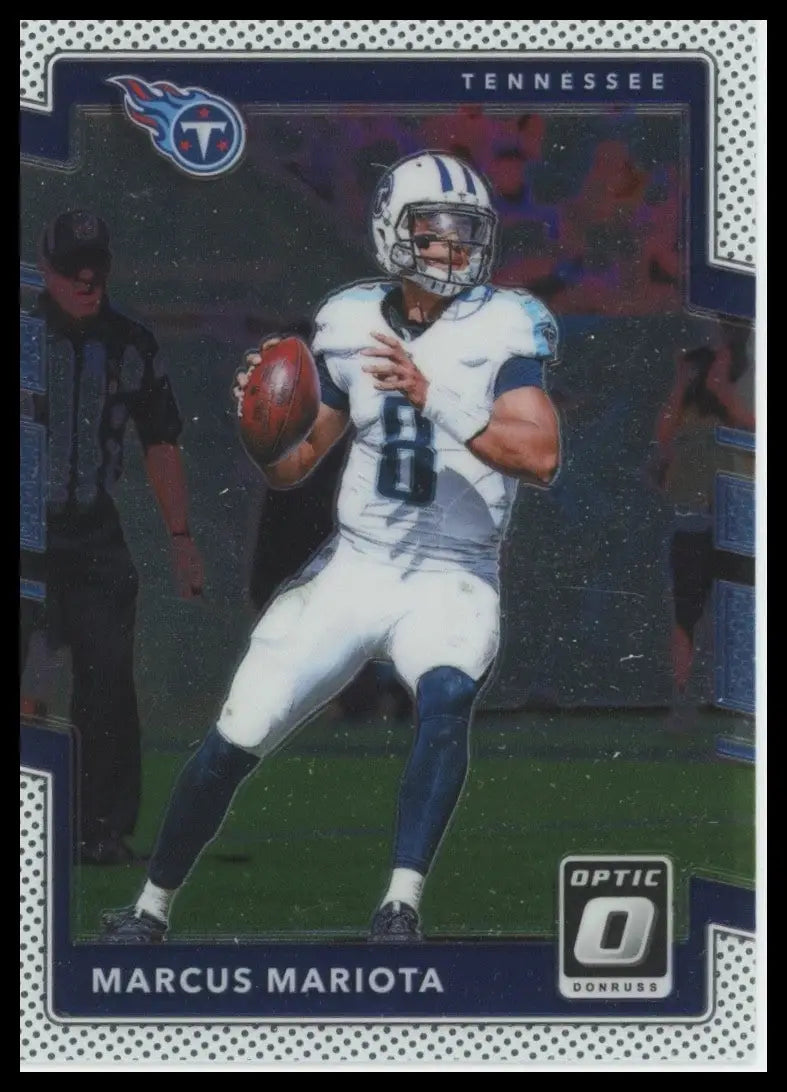 2017 Panini Donruss Optic Marcus Mariota #47 Tennessee Titans Football Card NFL - Football Card Single