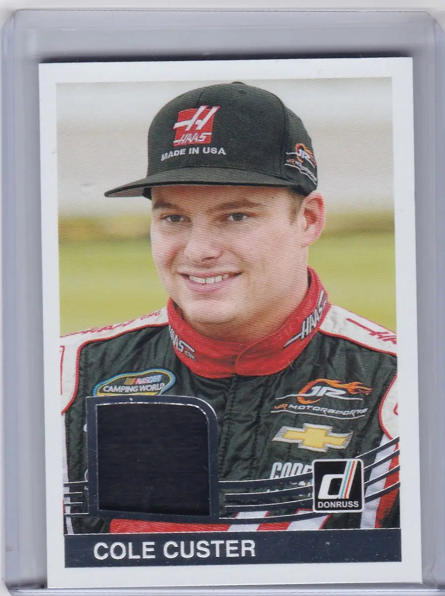 2017 Panini Donruss Relic #84-CC Cole Custer - Racing Card Single