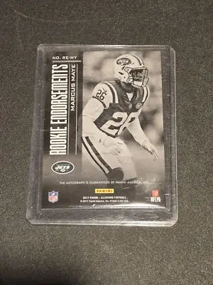 2017 Panini Illusions #RE-MY Marcus Maye Rookie Endorsements #/150 - Football Card Single