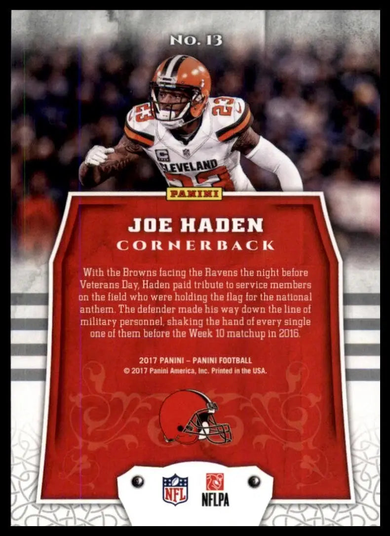 2017 Panini - Joe Haden #13
